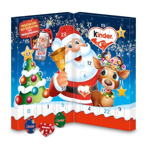 kinder Mix Tisch-Adventskalender 2026 – Adventskalender mit leckeren Schokoladen-Spezialitäten – 1 Kalender à 113g