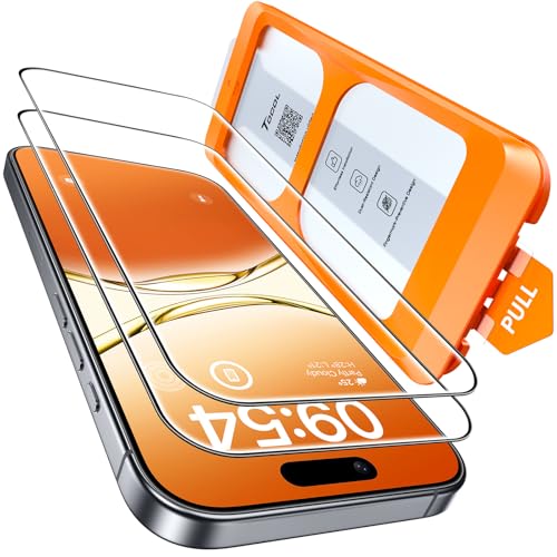 TOCOL für iPhone 17 für Panzerglas, Full Screen Automatische Installation 9H Folie Stoßfest Kratzfest Anti-Fingerabdruck Anti-Bläschen Schutzfolie für iPhone 17 6,3 Zoll, Kompatibel mit Hülle, 2 Stück