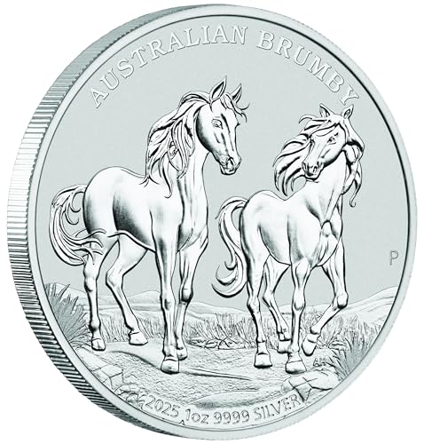 Silbermünze 1 oz Australien Brumby 2025 Silber Münze 999 Perth Mint