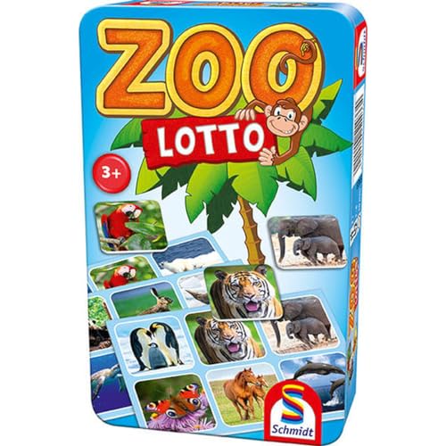 Schmidt Spiele 51433 Zoo Lotto, Bring Mich mit Spiel in der Metalldose, bunt