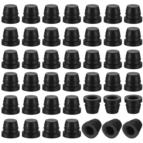 40 Stück Bremsentlüfter Schraubkappen, 6mm Gummi Fett Zubehör Kappen, Fett Fitting Staubschutzkappen, Bremsentlüftung Bremsnippelkappe für Automotive Motorrad Ersatzteile, Schwarz