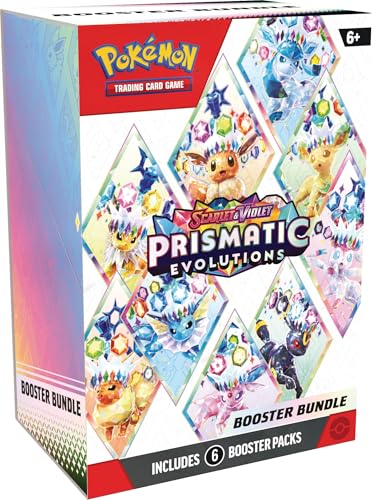 Pokémon TCG: Scarlet & Violet – Prismatic Evolutions Booster Bundle (6 Booster Packs)