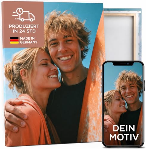 PRINTHOUSE Dein Foto auf Leinwand (alle Größen) - Made in Germany, 1-Tag-Produktion - Scharfe Details & natürliche Farben dank UV-Pigmenttinte auf Künstlerleinwand - Stabiler 2,5cm Keilrahmen 20x30cm