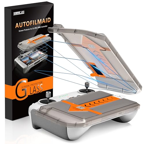 STARTRC Mini 5 Pro Displayschutzfolie für DJI RC/RC 2 Displayschutz Controller mit Auto-Kalibrierungs-Kit,HD Gehärtetes Glas 9H Härte für DJI Mini 5/4/3 Pro/Air 3S Zubehör (3 Stück)