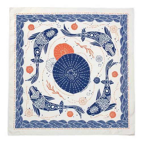 WHTE MOSS Bandana aus 100% Baumwolle, extra weiche Baumwolle, für Damen und Herren, Beige, 22