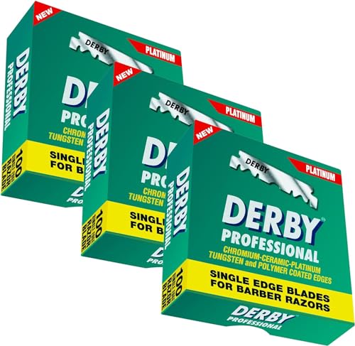 Derby Rasierklingen Professional 300 / Dreierpack - 3 x 100 Stück rostfrei einzeln verpackt