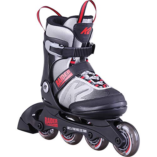 K2 Skates Jungen Inline Skates Raider, Grey - red, 30D0101.1.1.L