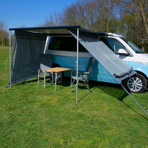 your GEAR Campingbus Sun + Rain Blocker Side Walls - 2 x Seitenwand für Markise mit 2 m Auszug
