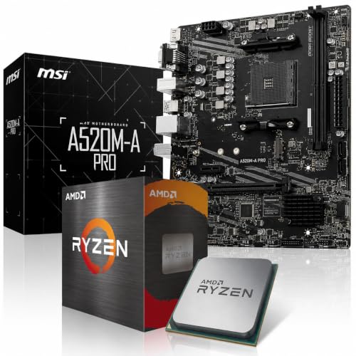 Aufrüst-Kit Bundle Ryzen 5 5500 Prozessor, A520M-A Pro Mainboard (zusammengebaut inkl. Bios Update + Funktionskontrolle)
