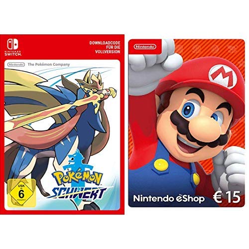 Pokémon Schwert [Switch Download Code] + Nintendo eShop 15 EUR Guthaben [Download Code]