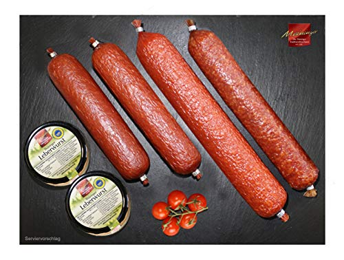 Wurstpaket I Wurst aus dem Thüringer Wald I Leberwurst I Salami I Kochsalami