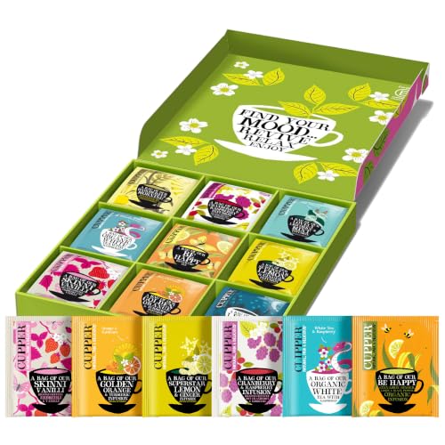 Cupper Bio Tee Geschenkset | 9 Sorten | 45 Teebeutel Geschenkidee