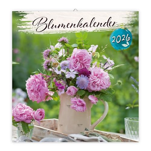 TRÖTSCH - Broschürenkalender Blumenkalender 2026: Wandplaner