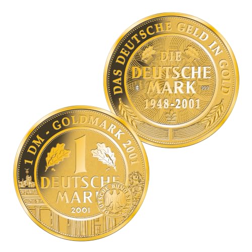 Goldmark 2001 Feingold-Prägung 999,9 Gold, Komplettedition limitiert