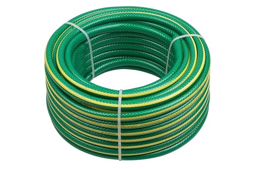 Meister Schlauch Kreuzgewebe, 12,7 mm (1/2 Zoll) - 20 m Länge - Zur Bewässerung kleiner Flächen - Trittfest & Abriebfest - UV-beständig/Gartenschlauch aus Erst-PVC/Wasserschlauch / 9930250
