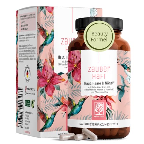 NATURTREU® Haar Vitamine - 451mg Silizium hochdosiert & Biotin Zink Selen