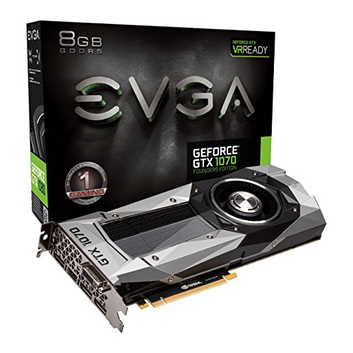 EVGA GeForce GTX 1070 Gründer Edition 8 GB GDDR5 1683 MHz Boost, 1506 MHz Boden, DP, HDMI, DL DVI PCI-E Grafikkarte