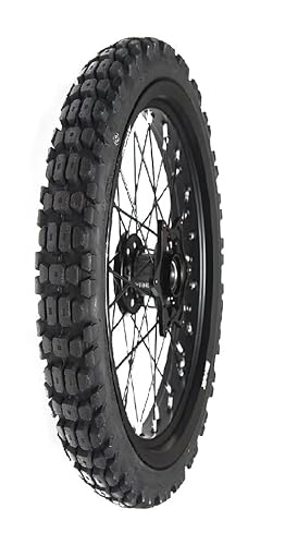 DELI TIRE Schlauchlos Motorradreifen 100/80-17 Vorne/Hinten - Ganzjahresreifen 52R für Cross Enduro und Tourenmotorrad SB-107 BRUTAL - Allwetterreifen TL für Spikes - Winterreifen für Touren