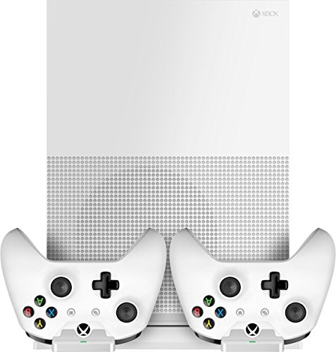 Xbox One S - Base Stand inkl. USB-Hub, Ladestation für 2 Controller und 2 Akkus