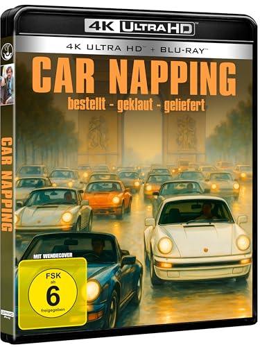 Car Napping – Bestellt, geklaut, geliefert (UHD + Blu-ray) (4K Remastered) (1980) (Retro-Klassiker, Krimi-Komödie, Auto-Action, Kultfilm, Sammleredition)