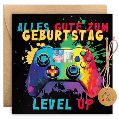 Geldgeschenke Geburtstag, Gamepad Geburtstagskarte Geldgeschenke Verpackung
