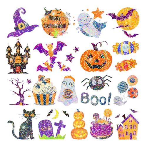 Leesgel Halloween Glitzertattoos Kinder, 280 Stück Halloween Mitgebsel Deko