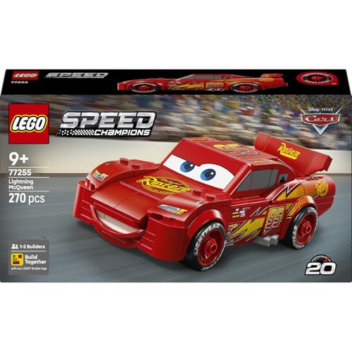 LEGO Speed Champions Lightning McQueen 77255 | Spielzeug ab 9 Jahren für Jungen & Mädchen, Auto Spielset von Cars, DIY Deko für Kinderzimmer, kreatives Geschenk, 270 Teile