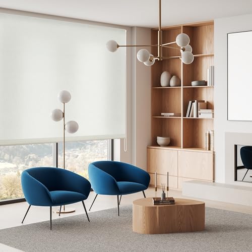 Blindecor Ara Rollo durchscheinend, glatt, Stein, 160 x 175 cm (Breite x Höhe), Stoffgröße 157 x 170 cm, Fensterrollos