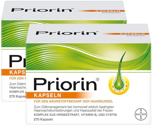 PRIORlN Vorteilsset 2 x 270 Kapseln, Unterstützt Haarwachstum effektiv