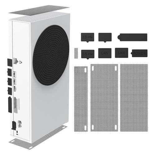 Dpofirs Staubfilter for Series S, 8 Silikonstopfen und 4 PVC-Netze Set, AntiDust Vent Cover Staubdichte Hülle S Series S Zubehör for Series S