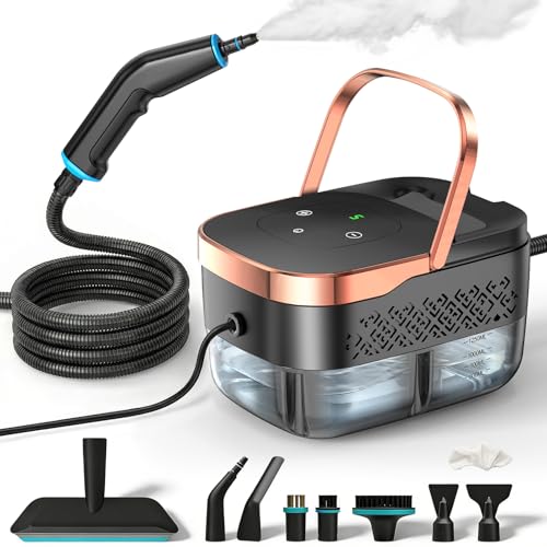 Dampfreiniger Für Alles | 1500W Dampfreiniger Handgerät | 1250ml Steam Cleaner | Handdampfreiniger Mit 9 Zubehörteilen | Dampfreiniger Polstermöbel