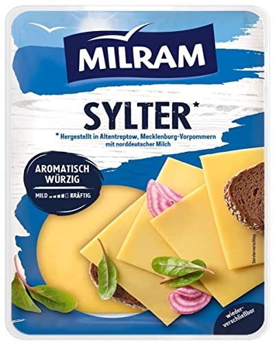 MILRAM Sylter aromatisch-würzig Käse in Scheiben 48%, 150 g