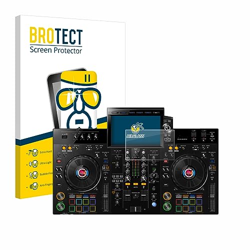 BROTECT Schutzglas für Pioneer XDJ-RX3 Schutzfolie Panzer Folie Glas Displayschutz Made in Germany [Kratzfest 9H, Anti-Fingerprint,Transparent]