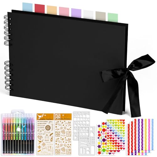 KASZOO Fotoalbum, Fotoalbum zum Selbstgestalten, DIY Fotobuch 80 Seiten, Kann als Abschluss Geschenk, Geburtstagsgeschenk, Hochzeitstagsgeschenk, Valentinstagsgeschenk und mehr verwendet Werden