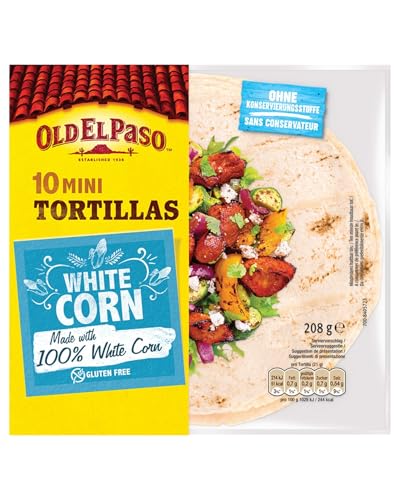 Old El Paso Street Market Tortillas - Mexikanische Wraps aus weißem Mais - Glutenfrei - 1 x 208 g