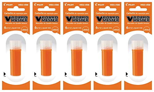 PILOT Refill f?r V Board Master (5 Nachf?ller, Orange)