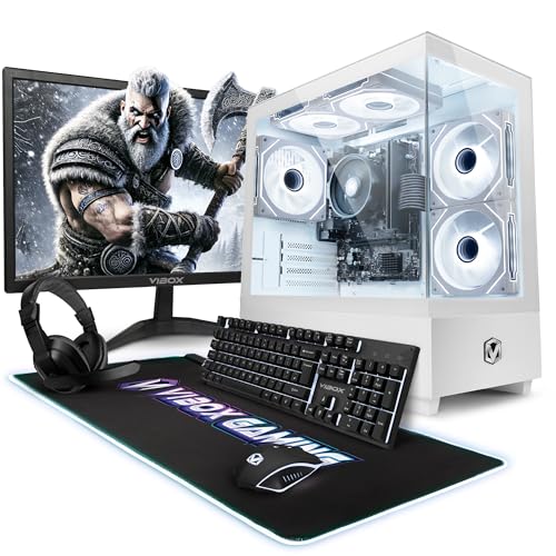 Vibox I-112 Gaming PC Set Komplett • Monitor 22 Zoll • AMD Ryzen 3 3200G 4-Kern • Radeon Vega 8 • 16GB RAM • 500GB SSD • Linux OS • WLAN