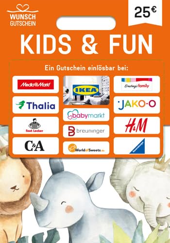 DAS KIDS & FUN GESCHENK - Kids & Fun Gutschein - für Deutschland - per Post (nicht für Amazon einlösbar)