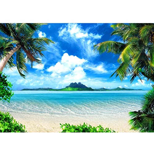 Runa Art Fototapete Strand und Meer Modern Vlies Wohnzimmer Schlafzimmer - Made in Germany - 308 x 220 cm Grün Blau 9004010a