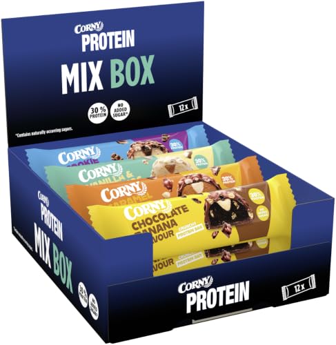 Proteinriegel Corny Protein Crunchy Mix Pack | 30% Protein | 12 x 45 g