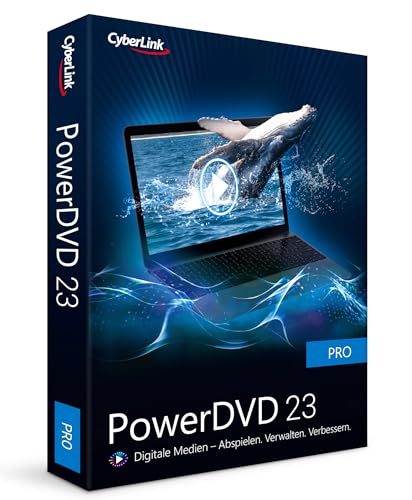 CyberLink PowerDVD 23 Pro Universelle Medienwiedergabe und -verwaltung Lebenslange Lizenz BOX Windows 10/11 [Box]
