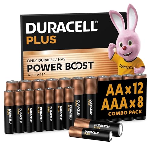 DURACELL Plus AA & AAA-Batterien (Kombipackung mit 20 Stück) – Alkaline-Batterien 1,5 V