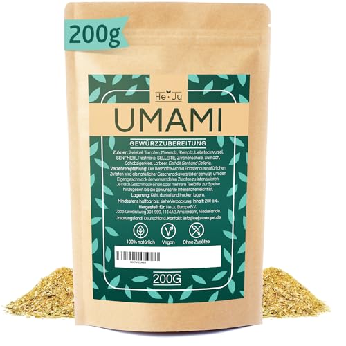 He-Ju Umami Gewürz 200g, Universalwürzer, vegan, ohne Zusätze, Alleswürzer