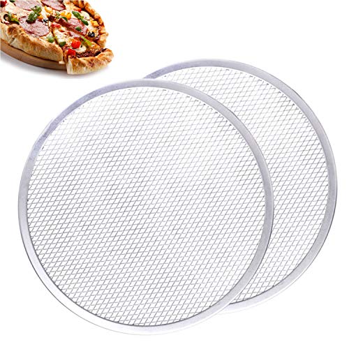 AZKEEGREY 2 Stück Pizza Screen 30 cm Pizza Gitter für Pizzaofen