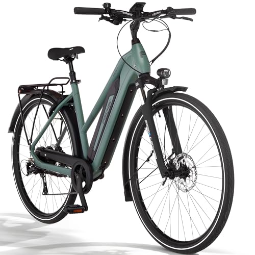 Fischer E-Bike Trekking VIATOR 2.1 Active, Elektrofahrrad für Damen und Herren, RH 50, 459Wh, Heckmotor 50Nm, 48V
