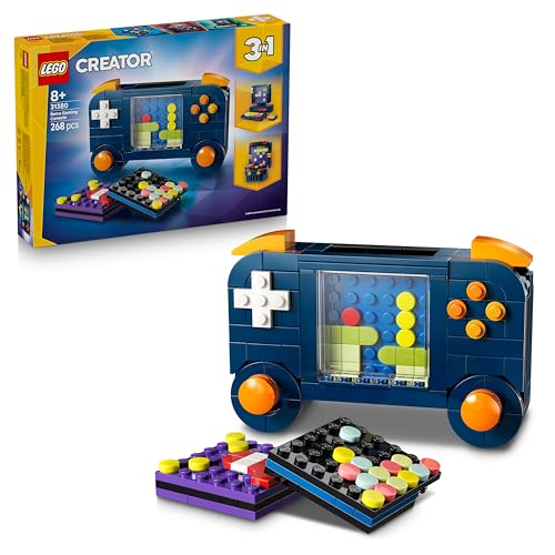 LEGO Creator 3in1 Retro Gaming Console - Transforms into an Arcade Machine or Computer w/Keyboard & Mouse - Gamer Gift Idea for 8+ Year Old Boys & Girls - 31380