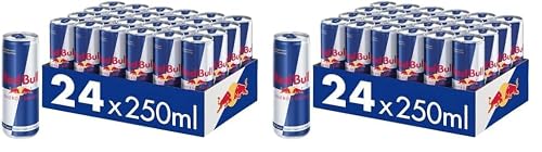Red Bull Energy Drink - 24er Palette Dosen Getränke, EINWEG (24 x 250 ml) (Packung mit 2)