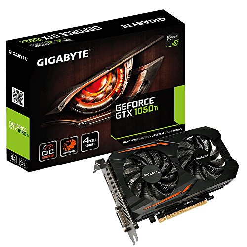 Gigabyte GeForce GTX 1050 Ti OC 4GB GDDR5 128 bit PCI-Exp x16 1x DVI 1x HDMI 1x DP aktiv