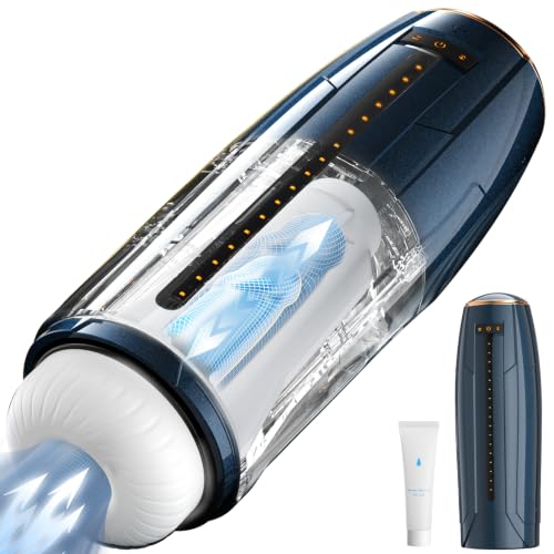 Masturbieren für Männer Masturbator Penispumpe Vibratorensets Sex Spielzeug für die Männer 10 Saugen Vibration Teleskopfunktion Taschenmuschi, Masturbatoren Sex Toyset für Man