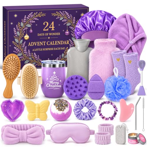 Adventskalender 2026 Frauen, 24 Tage Self Care & Wellness Adventskalender mit Beauty, Spa & Pflege Überraschungen, Weihnachtskalender für Erwachsene Damen, Weihnachts Geschenk für Frau,Freundin & Mama
